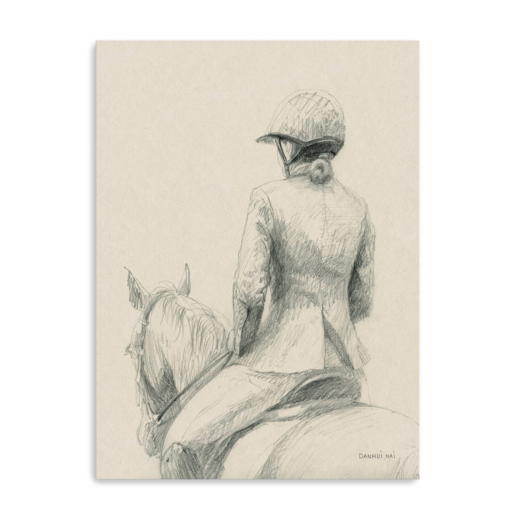 Lumaprints English Rider II Canvas Giclée Art